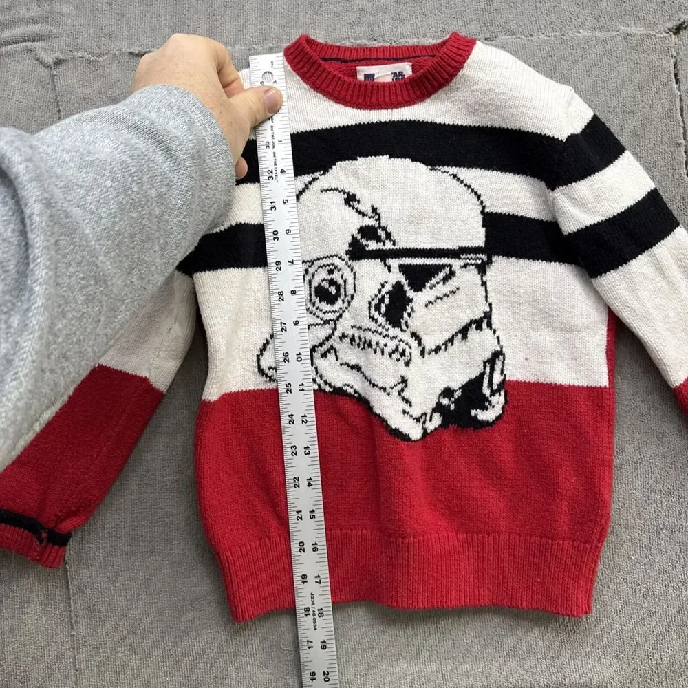 Gap X Star Wars Sweater Boys Small 6 S -7 Storm‎ Trooper Pullover